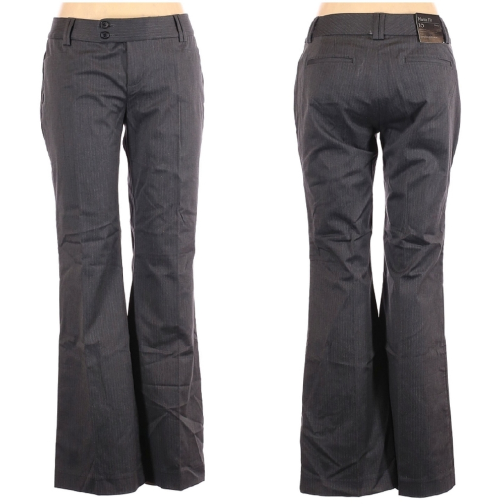 NWT Banana Republic Grey Stripe Martin Fit